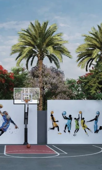 Outdoor sports courts