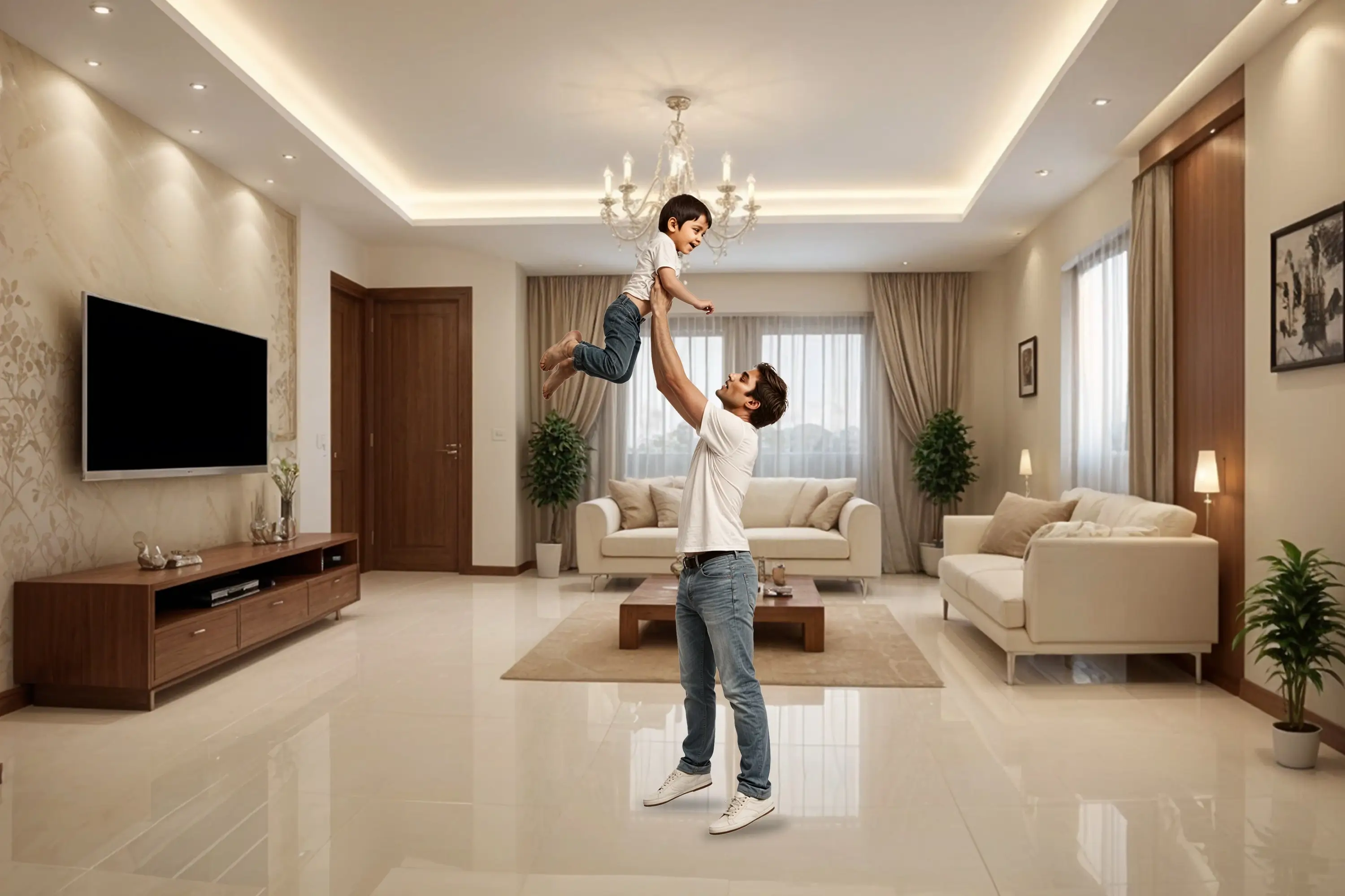 Spacious 3 BHK flats